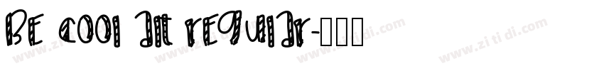 Be Cool Alt Regular字体转换